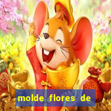 molde flores de papel para imprimir